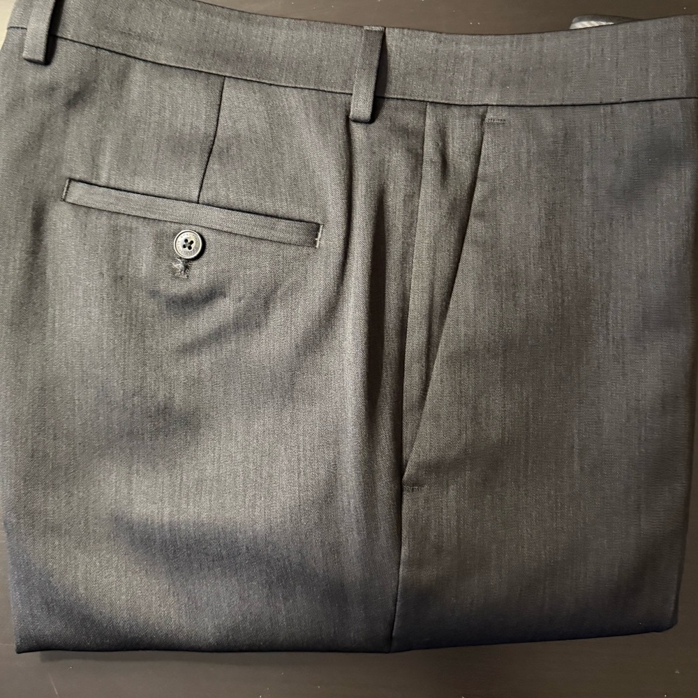 Kenneth Cole Reaction Slim Charcoal Dress Pants 34x30